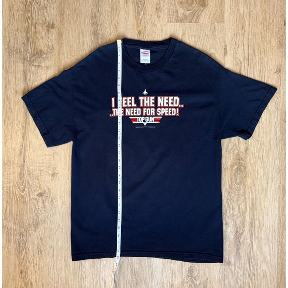 Tennessee River 2004 Graphic T-Shirt Navy L Top Gun Quote Need For Speed Tee - Picture 4 of 5